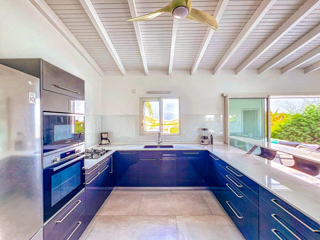 13.Location villa Mont Vernon Saint Martin - Villa Harmony - Cuisine